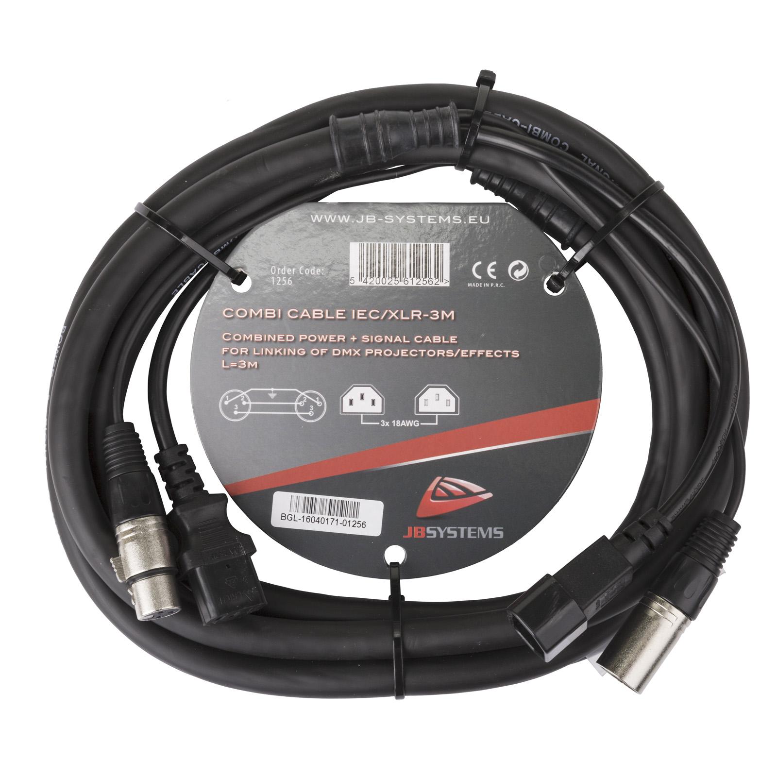 COMBI CABLE IEC/XLR 3M