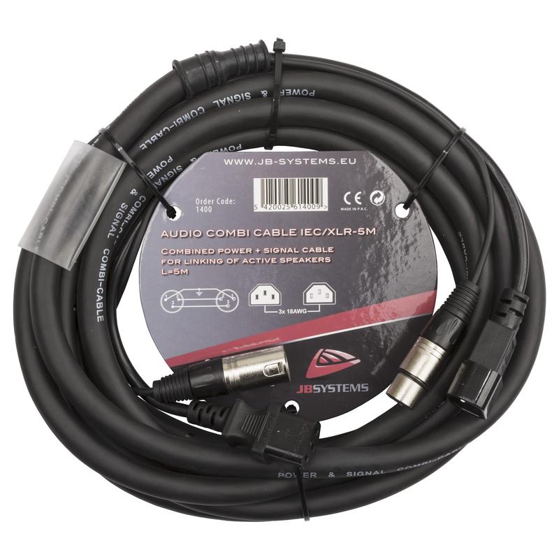 AUDIO COMBI CABLE IEC/XLR-5M