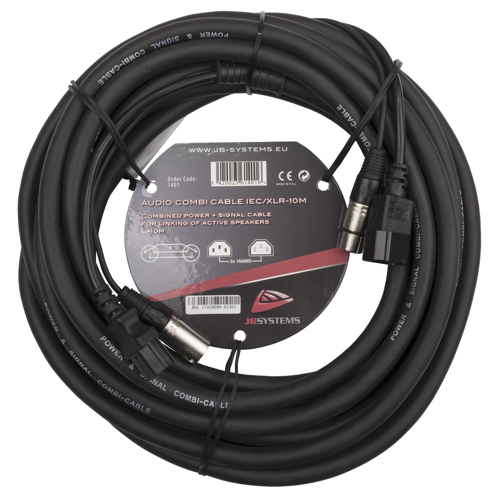 AUDIO COMBI CABLE IEC/XLR-10M