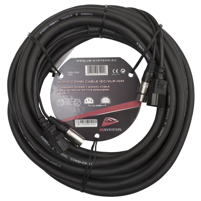 AUDIO COMBI CABLE IEC/XLR-10M