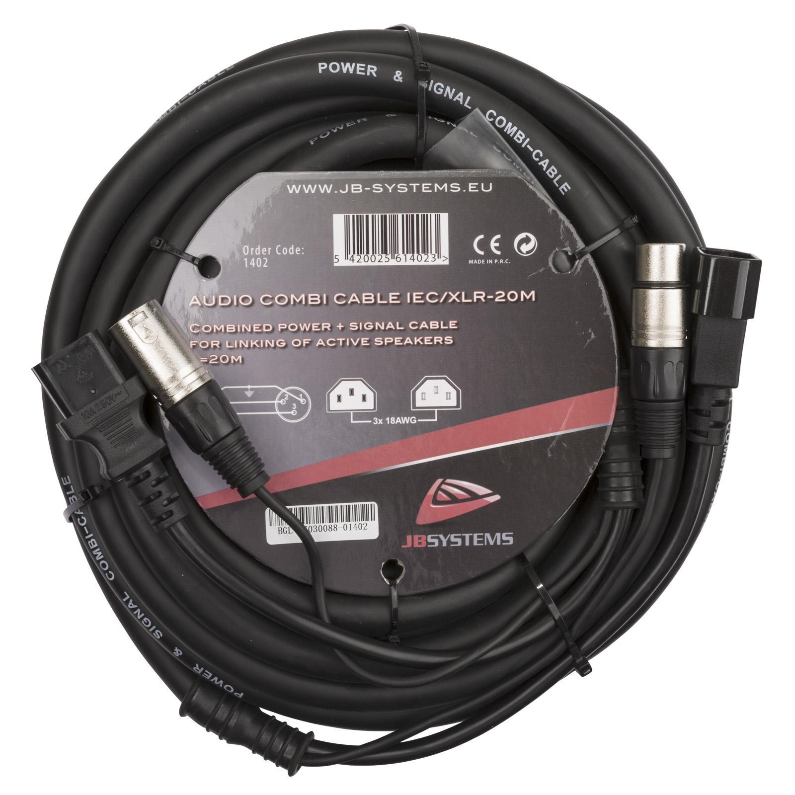AUDIO COMBI CABLE IEC/XLR-20M