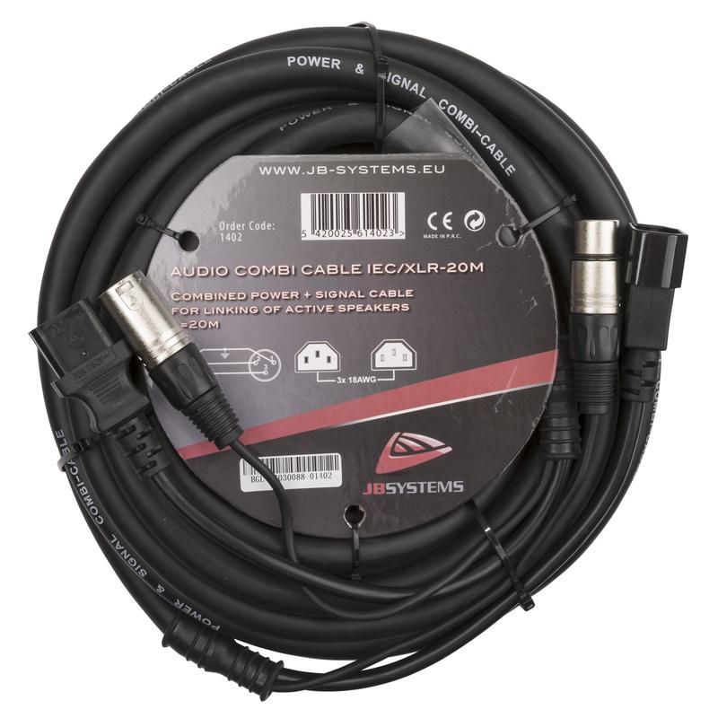 AUDIO COMBI CABLE IEC/XLR-20M