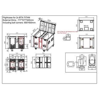 CASE FOR 2x BTX-TITAN
