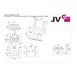 CASE FOR 4xBEAMSPOT-4BAR