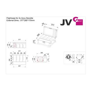 CASE FOR 4xACCU DECOLITE
