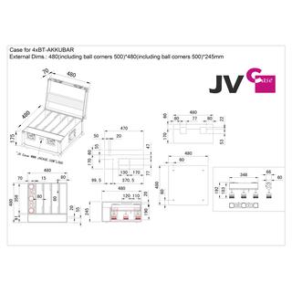 CASE for 4x BT-AKKUBAR