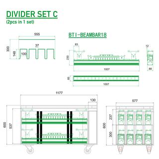 LIGHT BARS 1 - DIVIDER SET C
