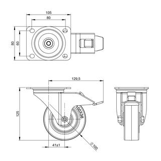 ROUE100FREIN