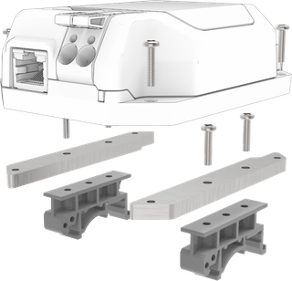 DIN Rail Mount Kit (Suits Single R2F-S, R4D-S, E4-S, E16-S)